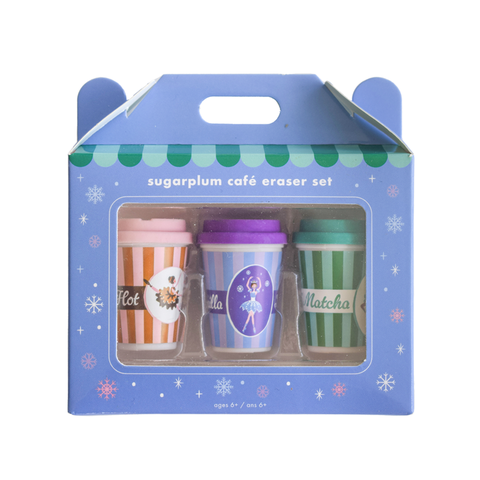 Sugarplum Cafe Eraser Set