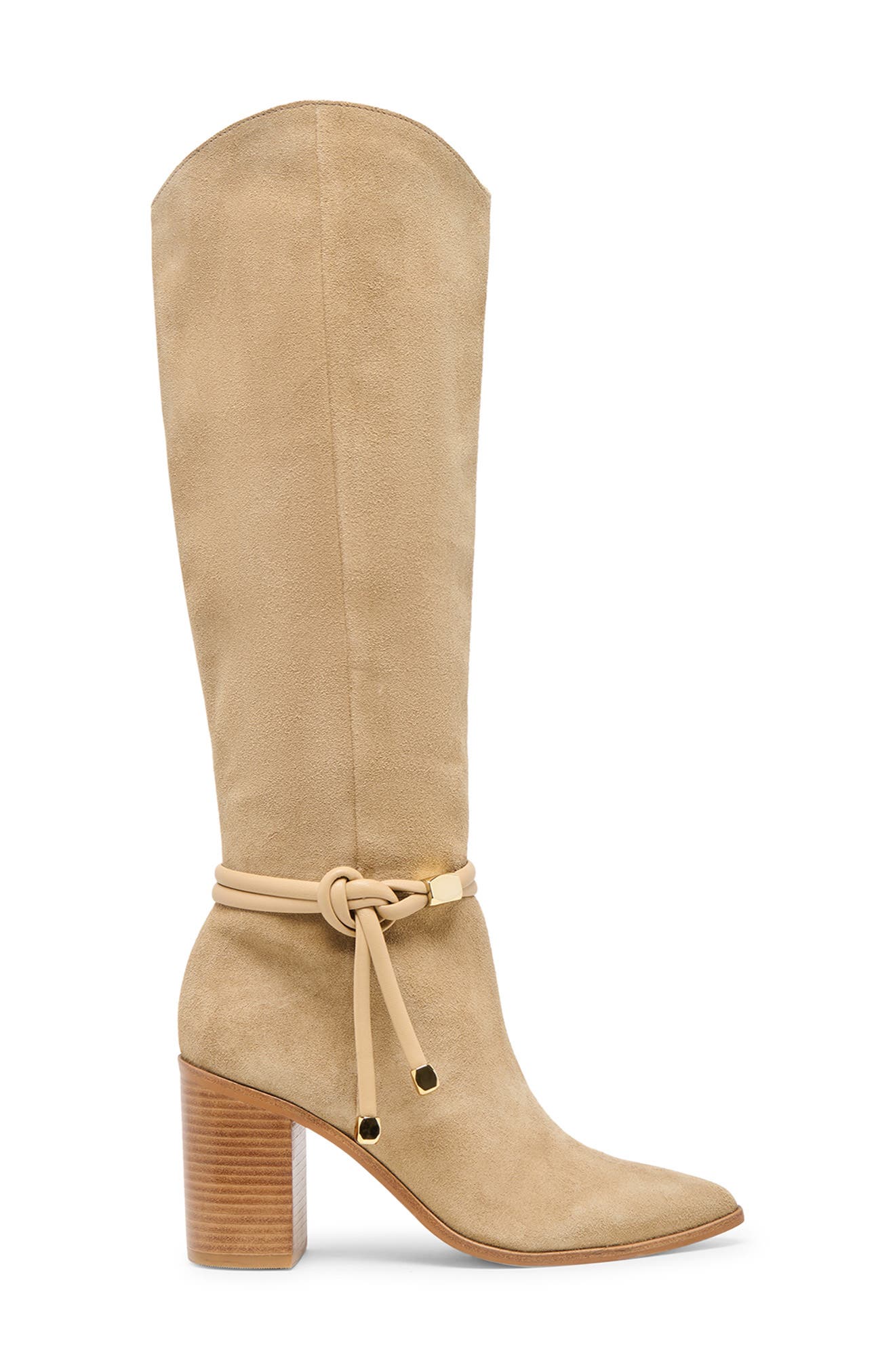 Tarren Knee High Boot, Alternate, color, DK TAUPE SUEDE