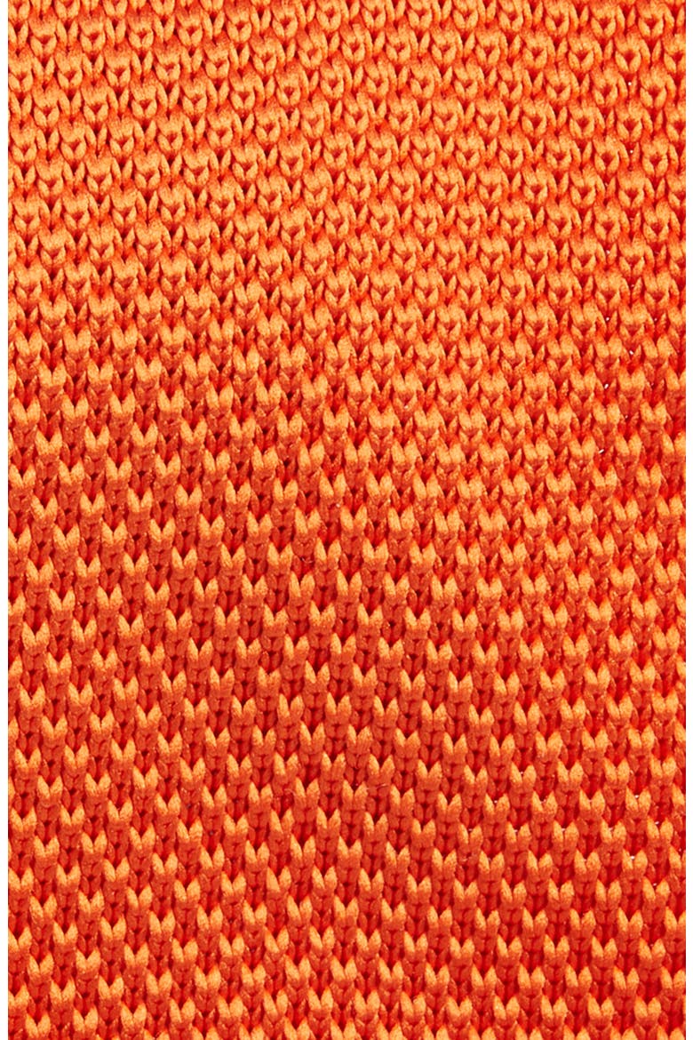 Orange Knit Silk Tie, Alternate, color, ORANGE