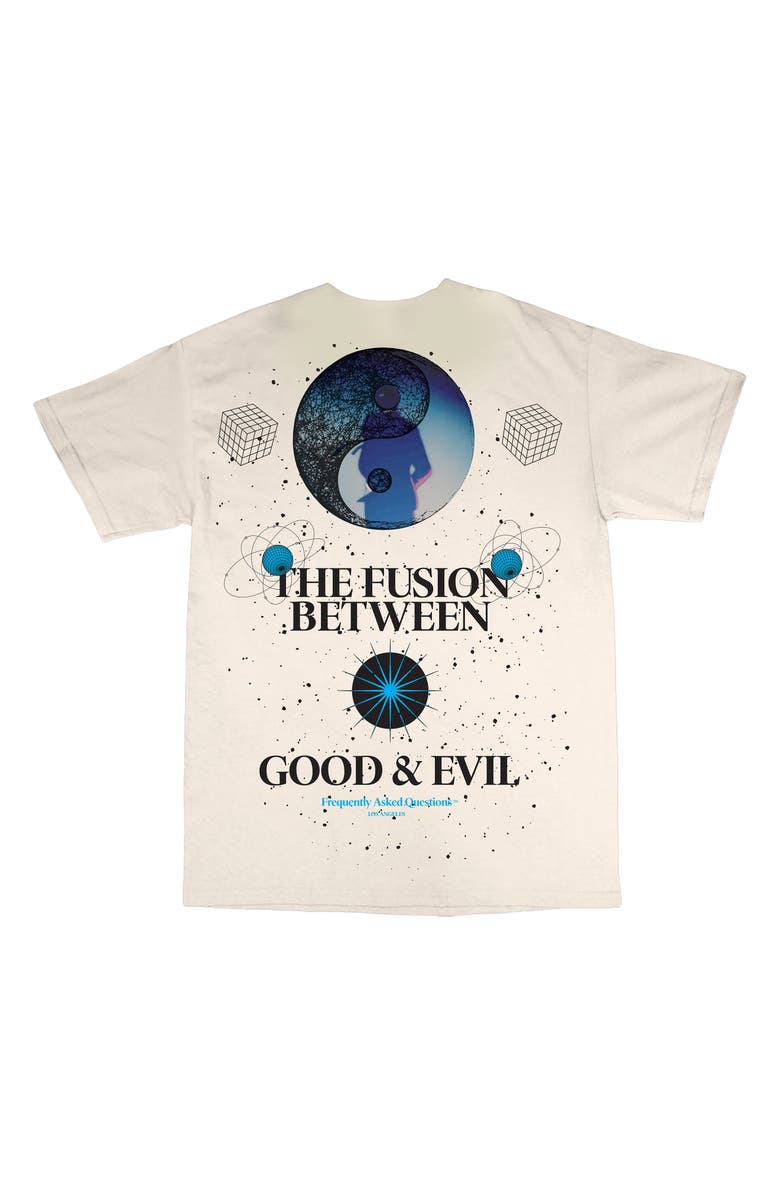 Frequently Asked Questions Good & Evil Cotton Graphic T-Shirt, Alternate, color, 