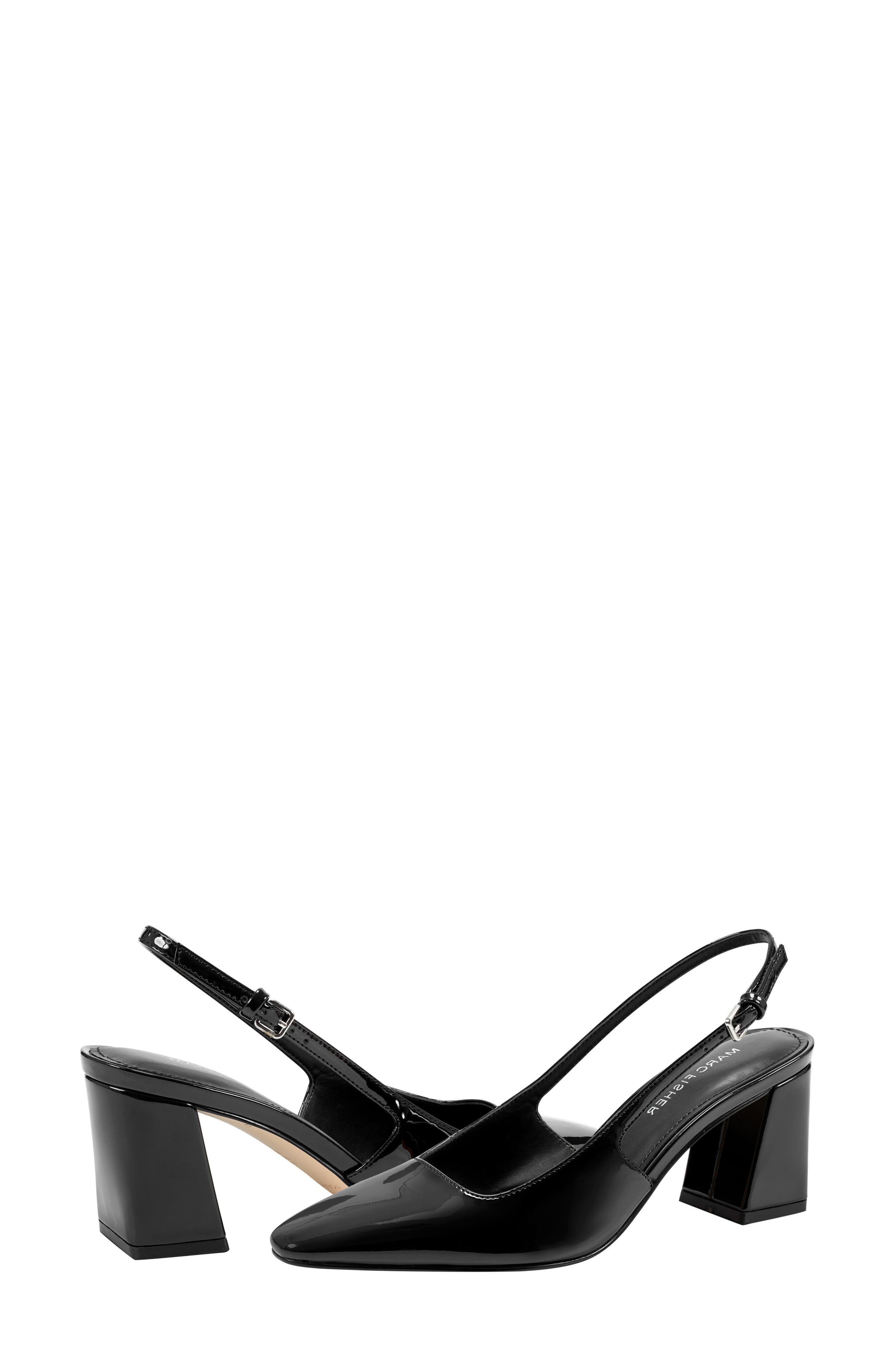 Marc Fisher Lethe Slingback Pump, Alternate, color, Black