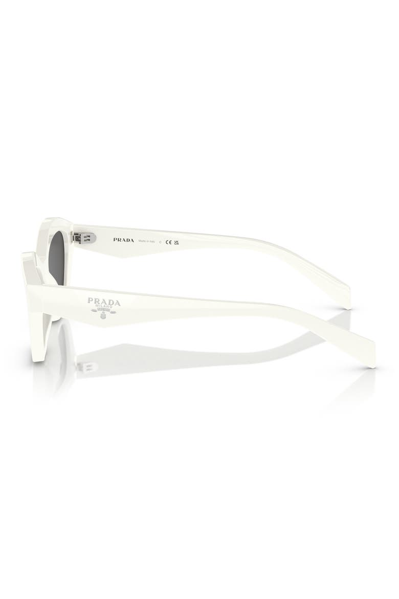 55mm Butterfly Sunglasses, Alternate, color, WHITE
