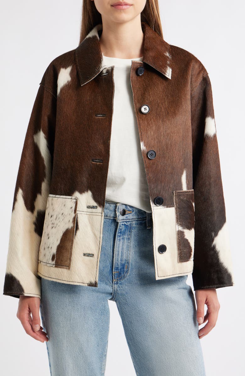 Rails Haisley Genuine Calf Hair Jacket, Main, color,