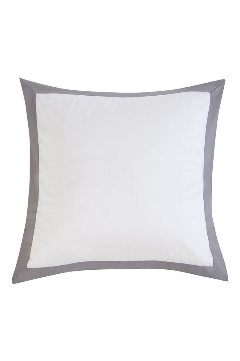 'Ingrid' Euro Sham, Main, color, WARM GREY