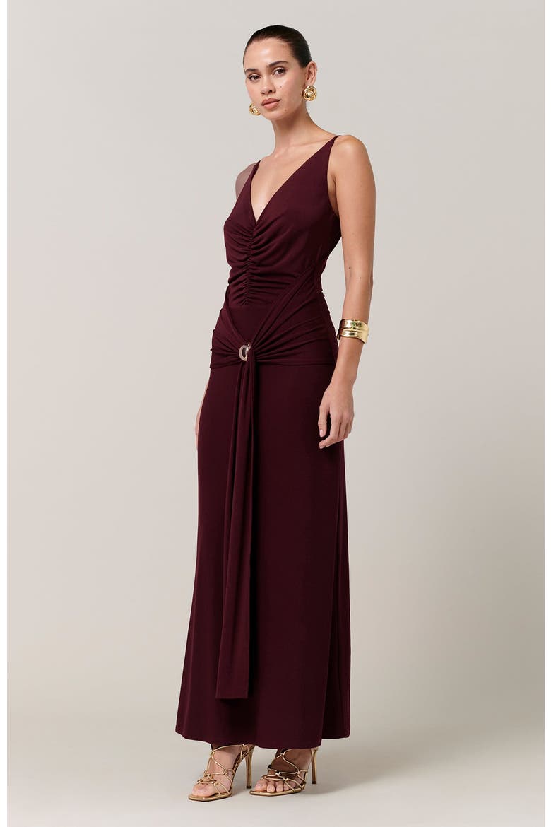 Cynthia Midi Dress, Alternate, color, Berry