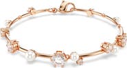 Swarovski Constella Crystal & Faux Pearl Line Bracelet