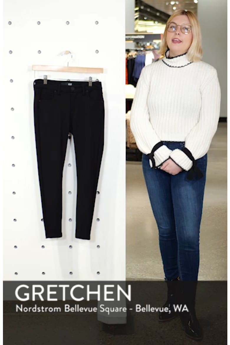 Donna High Waist Ponte Skinny Pants video