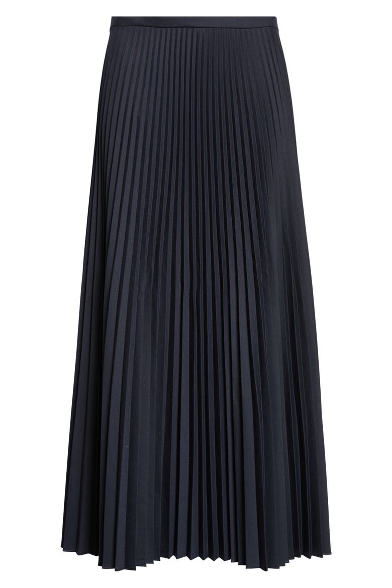 The Accordion Pleated Maxi Skirt, Alternate, color, NAVY