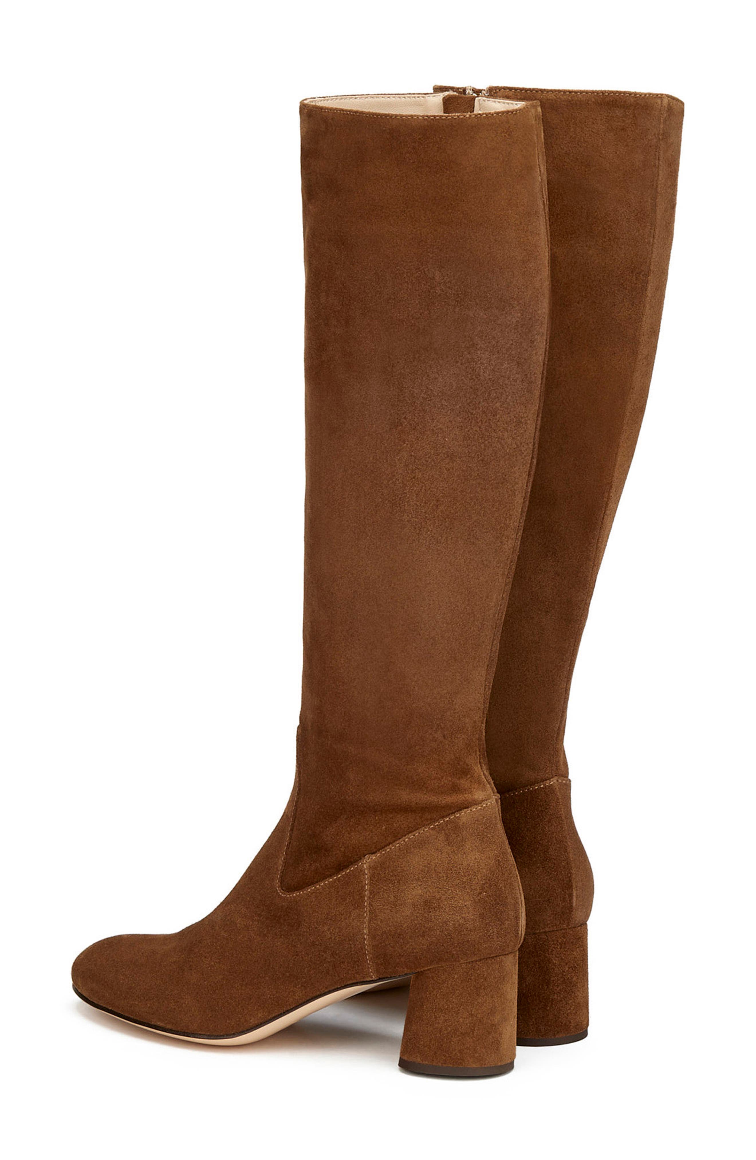 Lorette Knee High Boot, Alternate, color, COGNAC