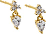 BY ADINA EDEN Trio Cluster X Pear Shaker Stud Earring
