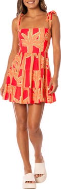 Maaji Emily Palm Print Fit & Flare Dress