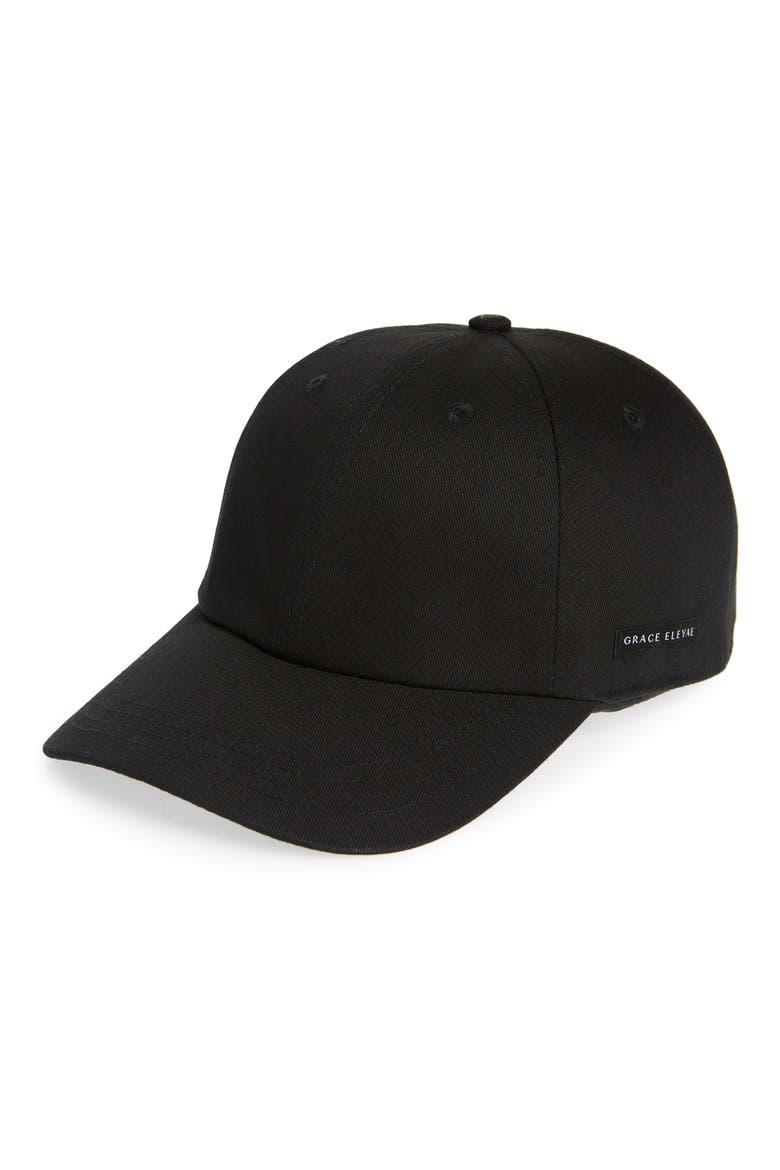 Satin Lined Baseball Cap, Main, color, BLACK