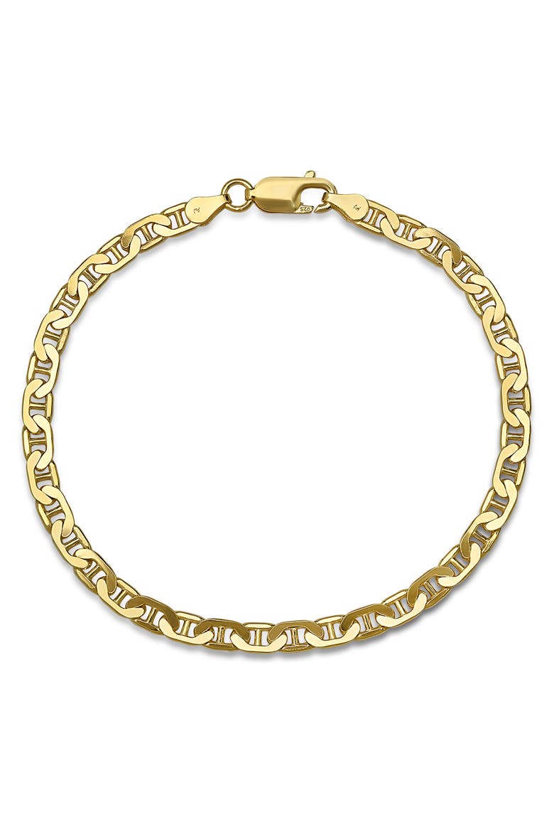 Men's Thin Mariner Chain Bracelet, Main, color, GOLD