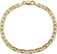HMY JEWELRY Men's Thin Mariner Chain Bracelet