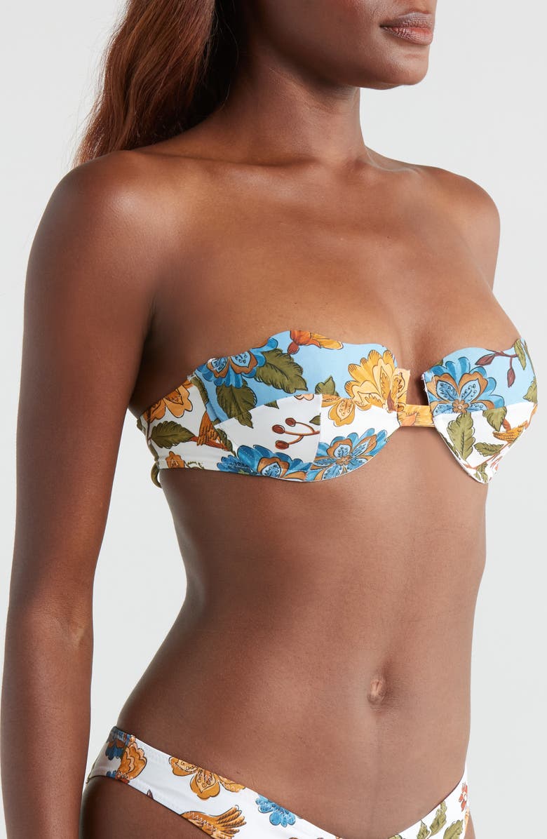 FARM Rio Garden Scarf Underwire Bikini Top, Alternate, color, 