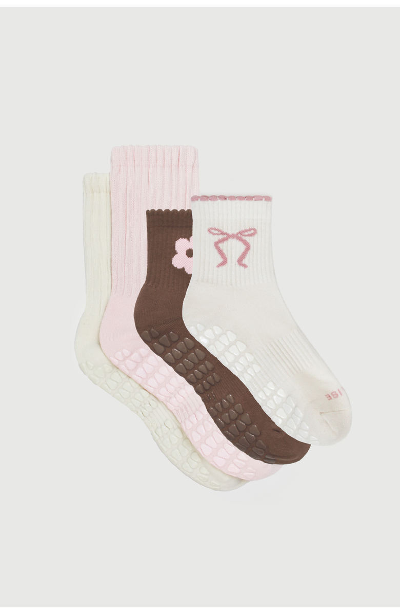 Fraise The Ballerine Set Grip Socks, Main, color, Assorted