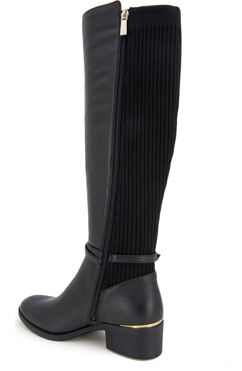 Kenneth Cole Lanica Knee High Boot, Alternate, color, Black Leather