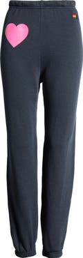 Aviator Nation Glitter Heart Sweatpants | Nordstrom
