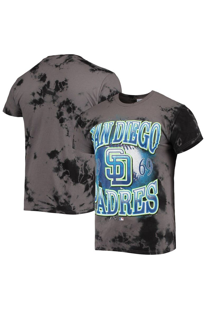 Men's '47 Charcoal San Diego Padres Wonder Boy Vintage Tubular T-Shirt, Main, color, Charcoal
