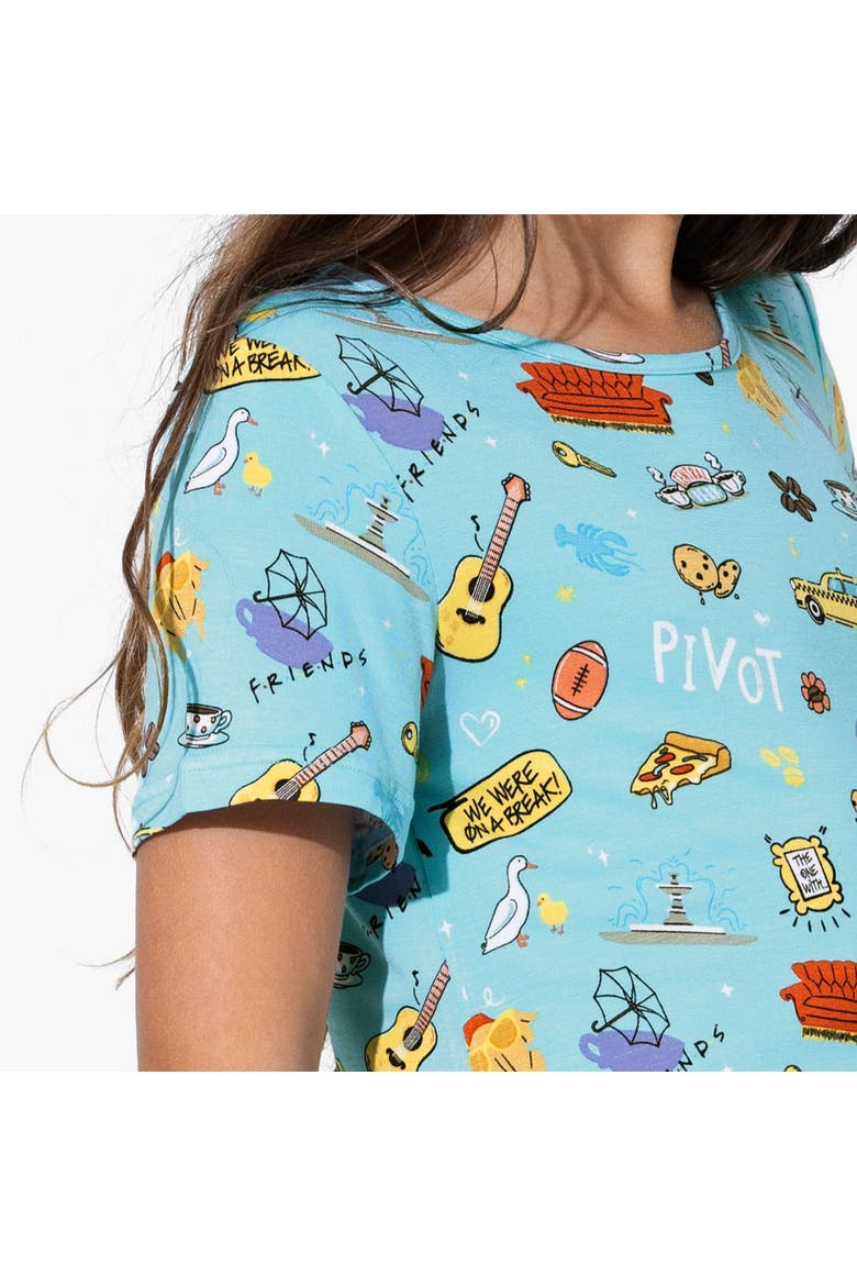 Kids' Friends Short Sleeve Dress, Alternate, color, Friends