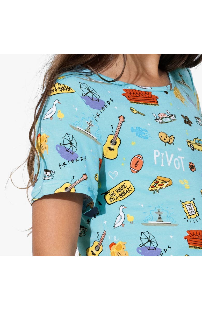 Bellabu Bear Kids' Friends Short Sleeve Dress, Alternate, color, Friends