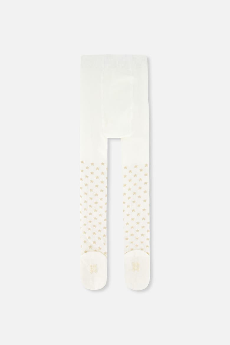 Heart Detail Ribbed Waistband Knit Tights, Alternate, color, Off-White
