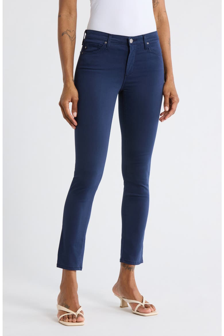 Prima Low Rise Ankle Cigarette Pants, Main, color, MIDNIGHT BERLIN
