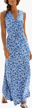 LASCANA Women's Sleeveless V-Neck Maxi Dress