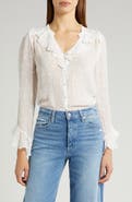 PAIGE Avina Long Sleeve Button-Up Top
