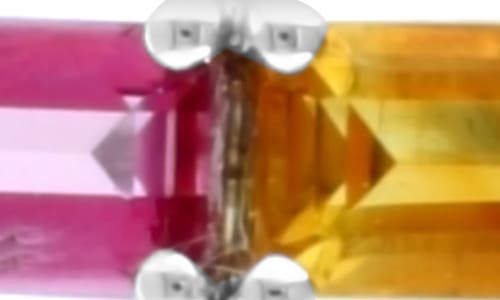 Effy Sterling Silver Semiprecious Stone Huggie Hoop Earrings In Multi