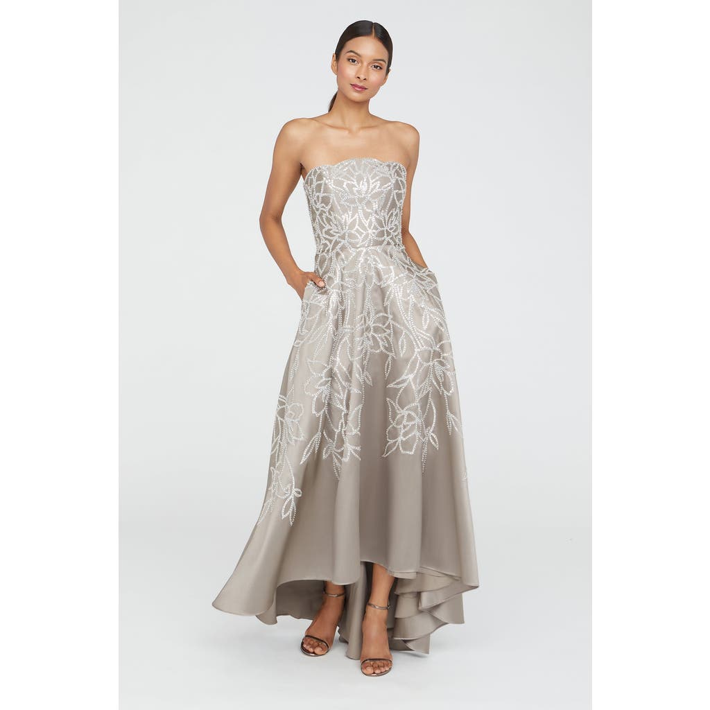 Theia Pamela Embroidered Gown