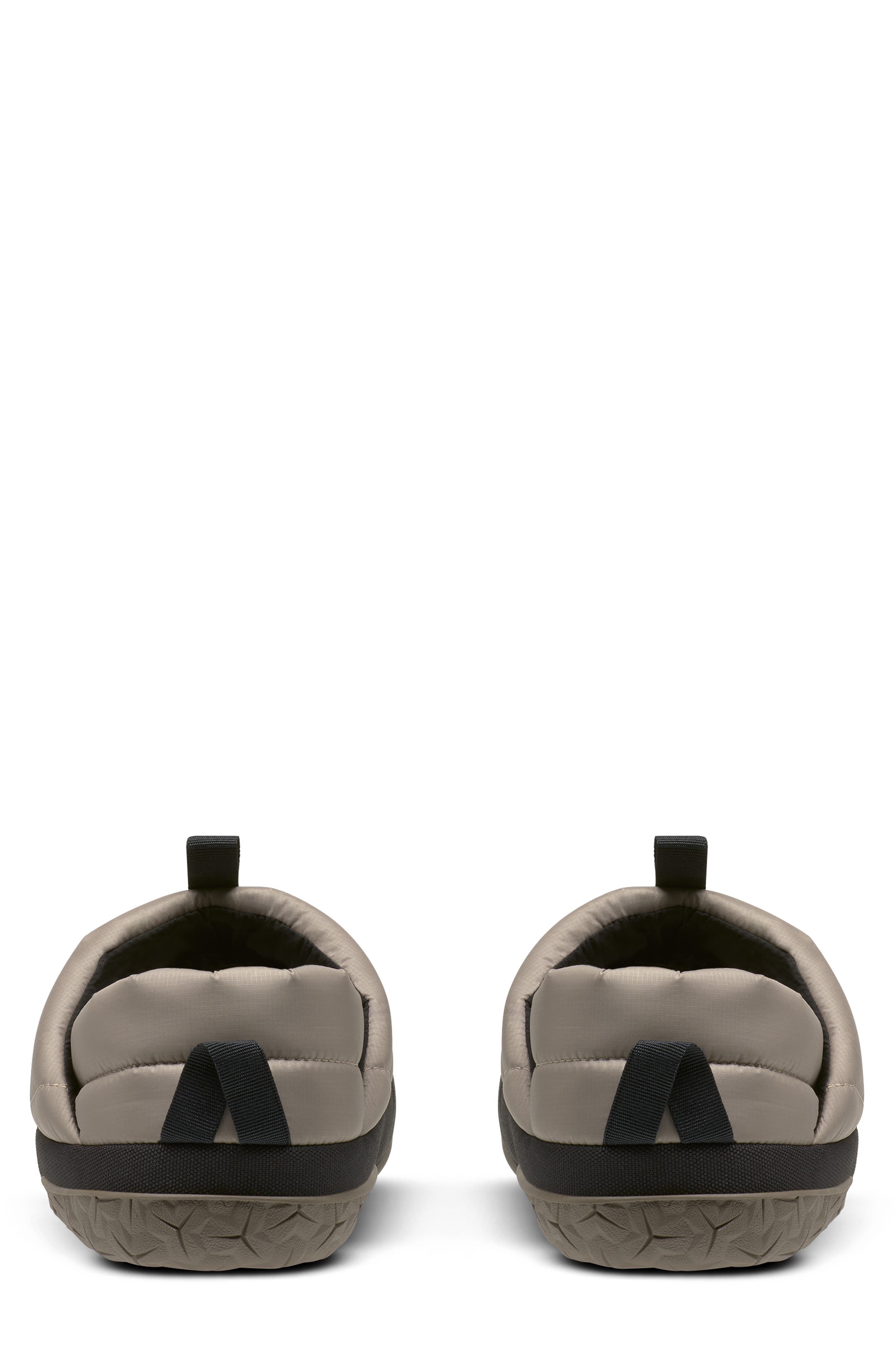 The North Face Nuptse Down Slipper, Alternate, color, Mushroom Grey/ Mocha Brown