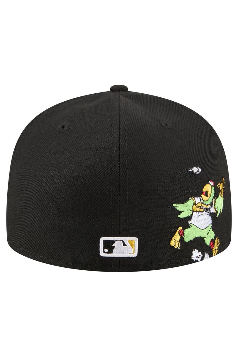 Men's New Era Black Pittsburgh Pirates Run Mascot 59FIFTY Fitted Hat, Alternate, color, Black
