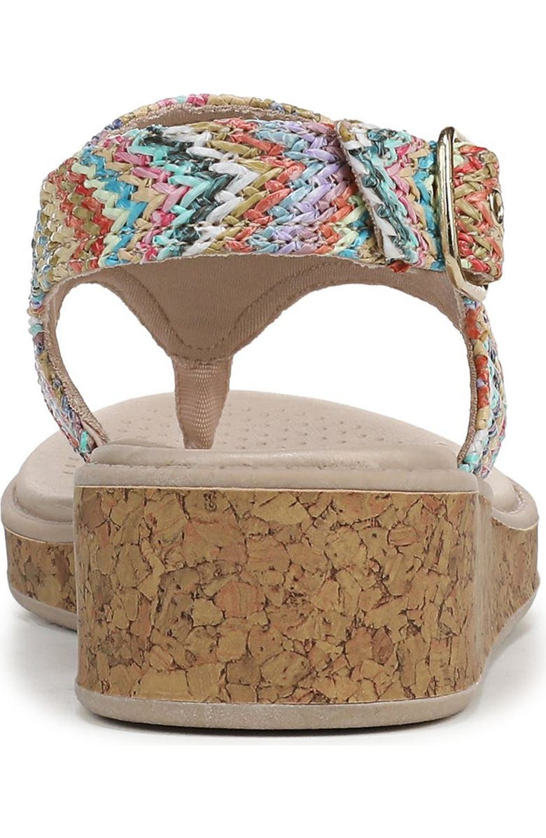 LifeStride Beachy Wedge Slingback Sandal, Alternate, color, Beige Multi - 250
