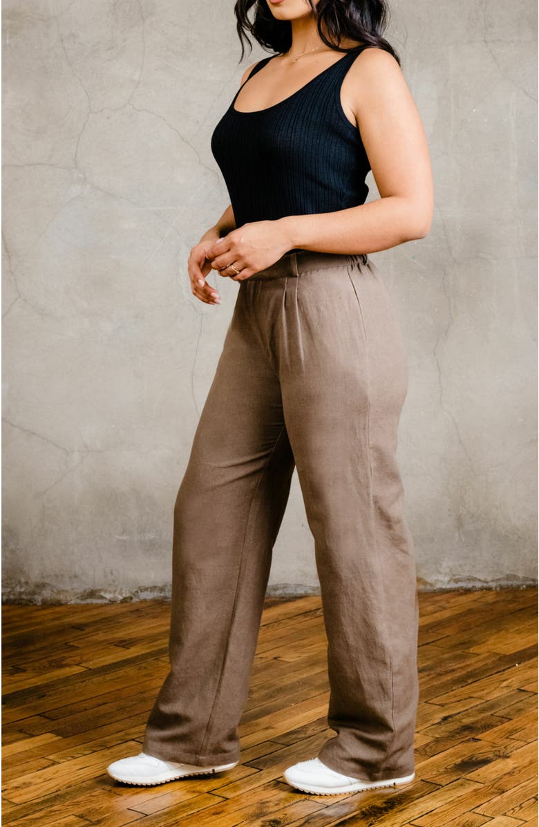 ABLE Claire Linen Pant, Alternate, color,