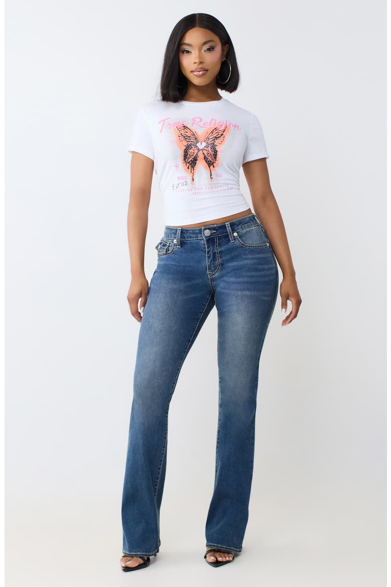 Becca Flap Bootcut Jeans, Alternate, color, MEDIUM OCEAN STORM WASH