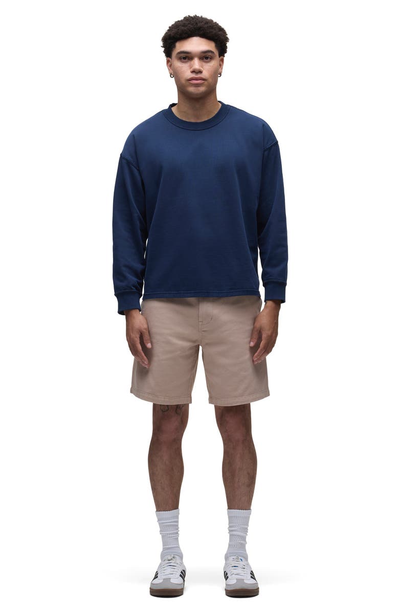 Hudson Jeans Venice Denim Chino Shorts, Alternate, color, Rose Dust