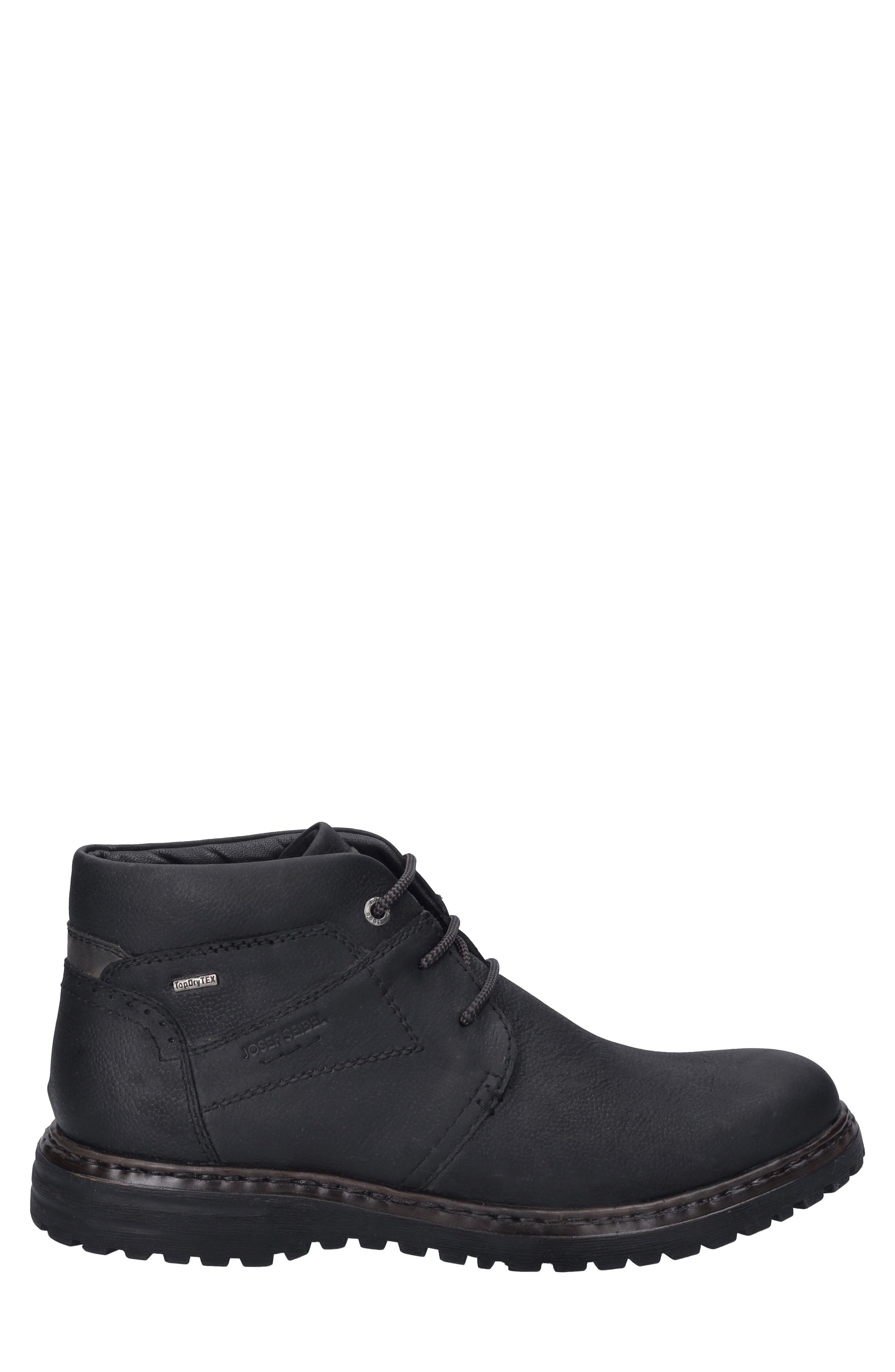 Josef Seibel Erroll Waterproof Chukka, Alternate, color, Black