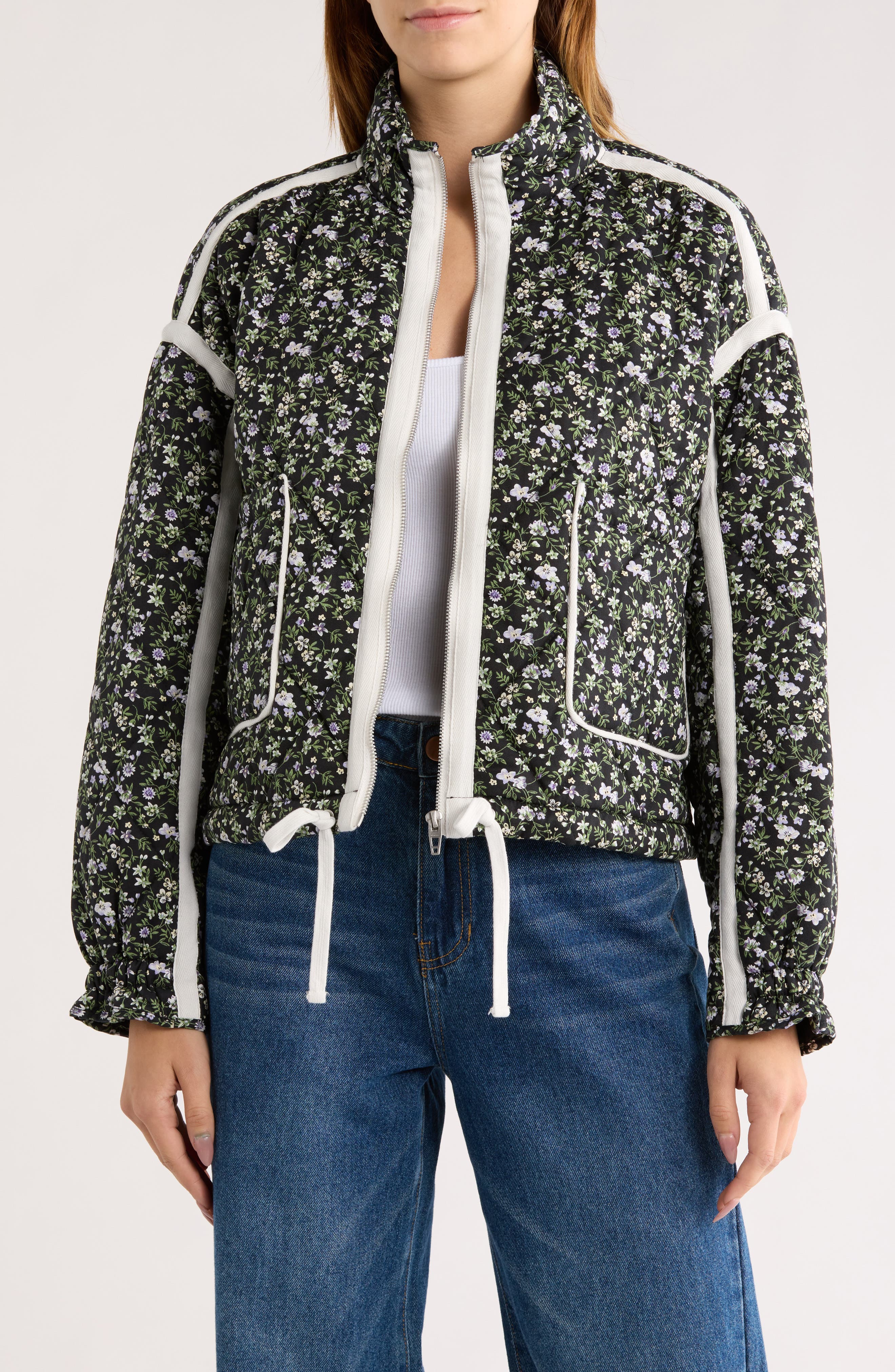 BLANKNYC Cropped Quilted Jacket