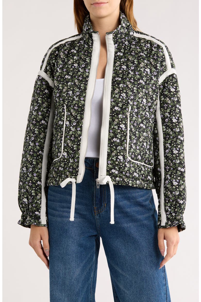 Cropped Quilted Jacket, Main, color, NIGHT GARD