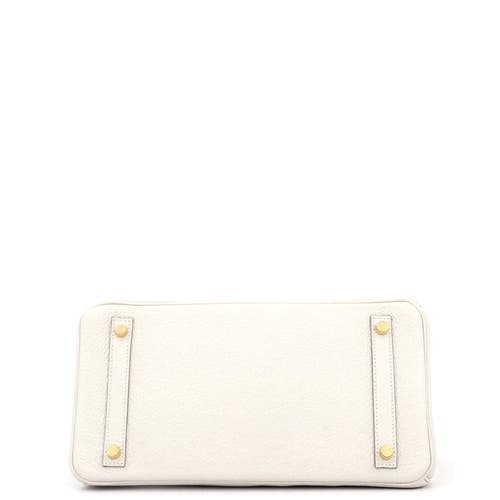 Pre-owned Hermes Hermes Birkin Handbag Light Togo With Gold Hardware 30 In Gray