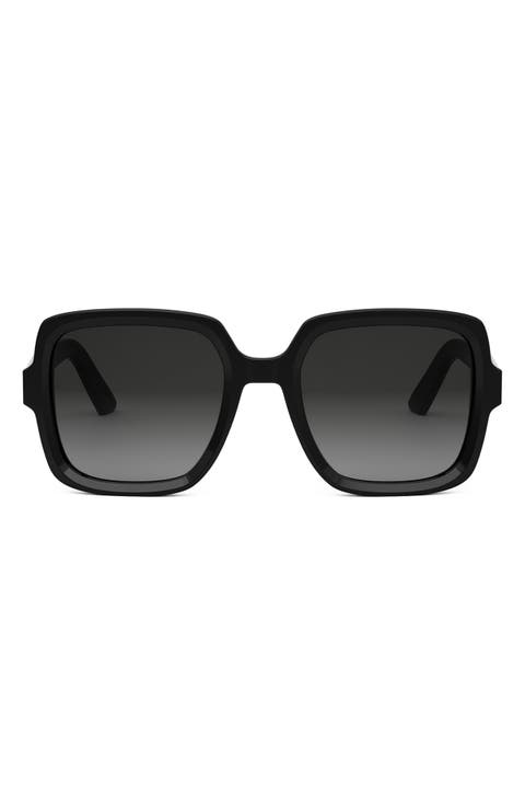 'DiorMidnight S4I 54mm Square Sunglasses