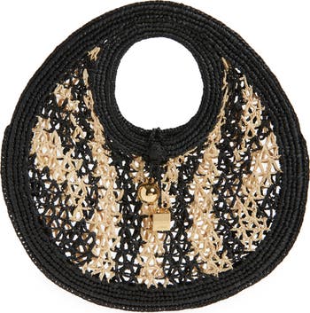 Le Petit Rond Spiaggia Raffia Handbag
