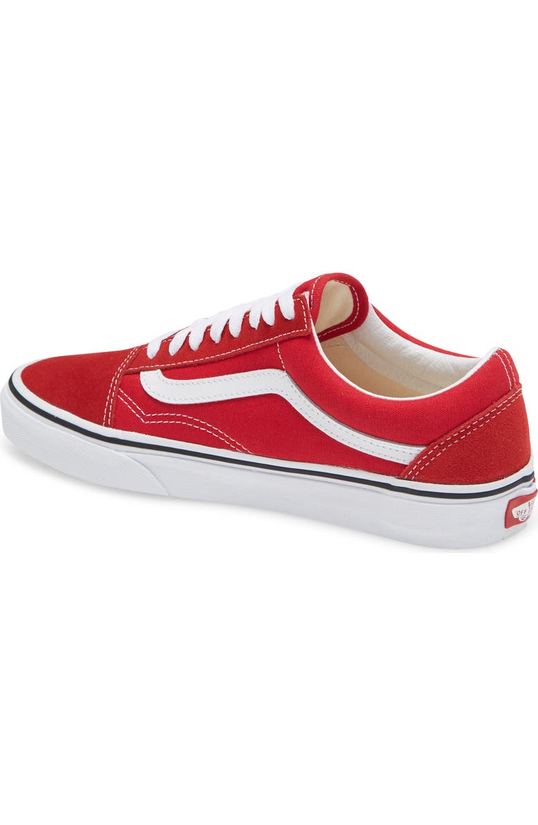 Vans Old Skool Sneaker, Alternate, color, Racing Red/ White/ White