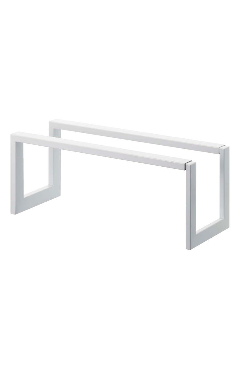 Yamazaki Adjustable Shoe Rack, Main, color, White