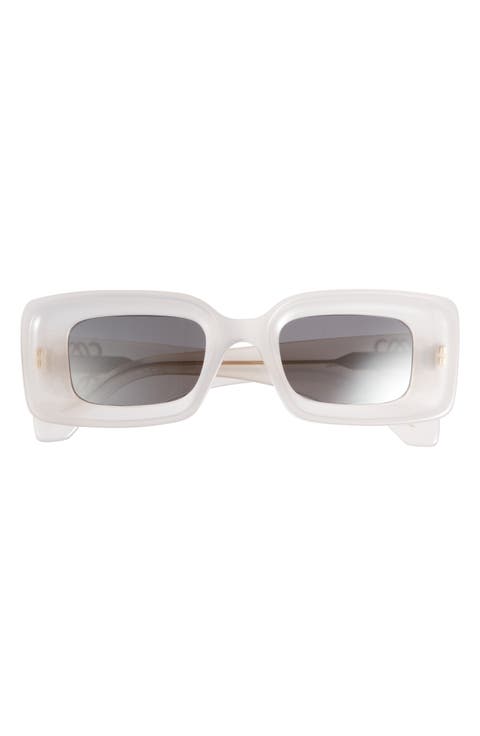 Chunky Anagram 46mm Rectangular Sunglasses