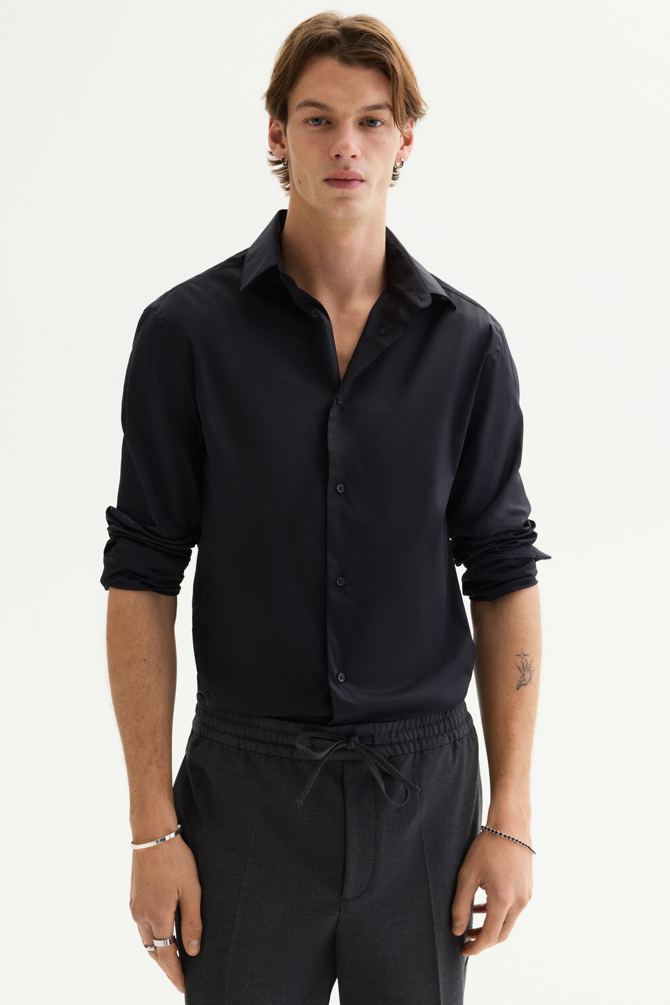 Slim Fit Stretch Shirt - image 2