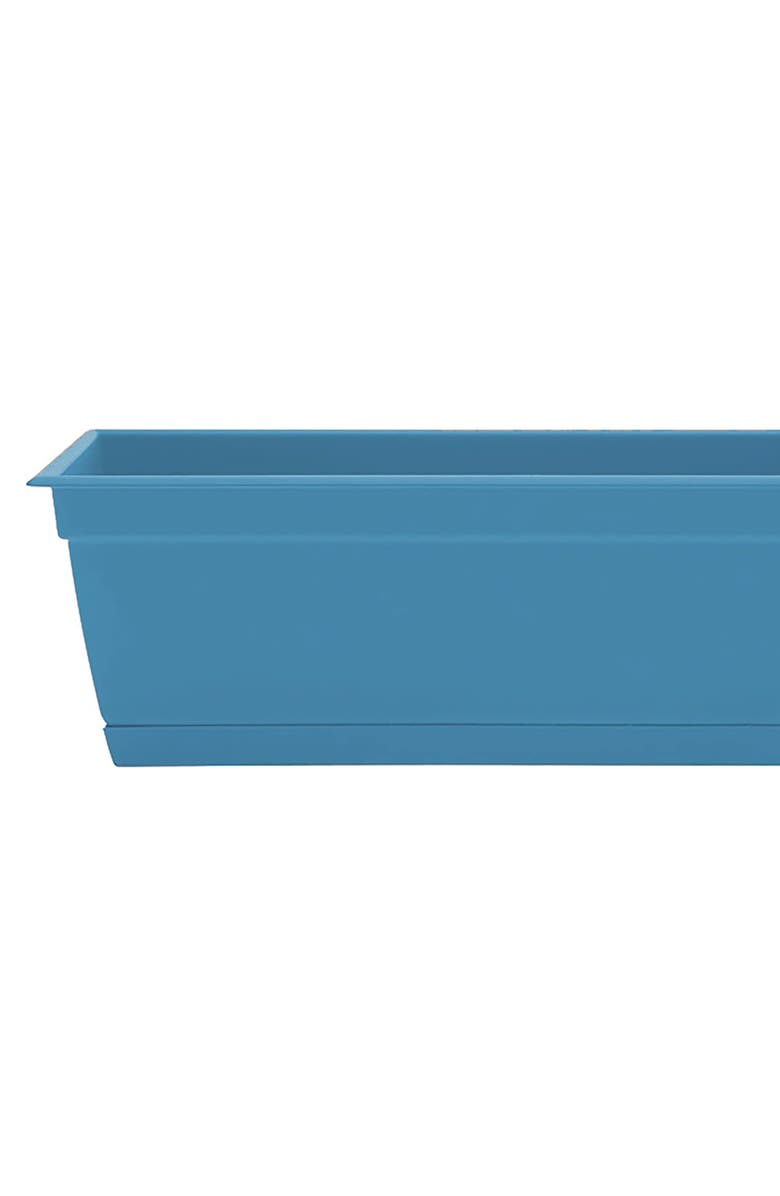 Bloem 24 Inch Dayton Window Box Planter, Ocean Blue, Alternate, color, Blue