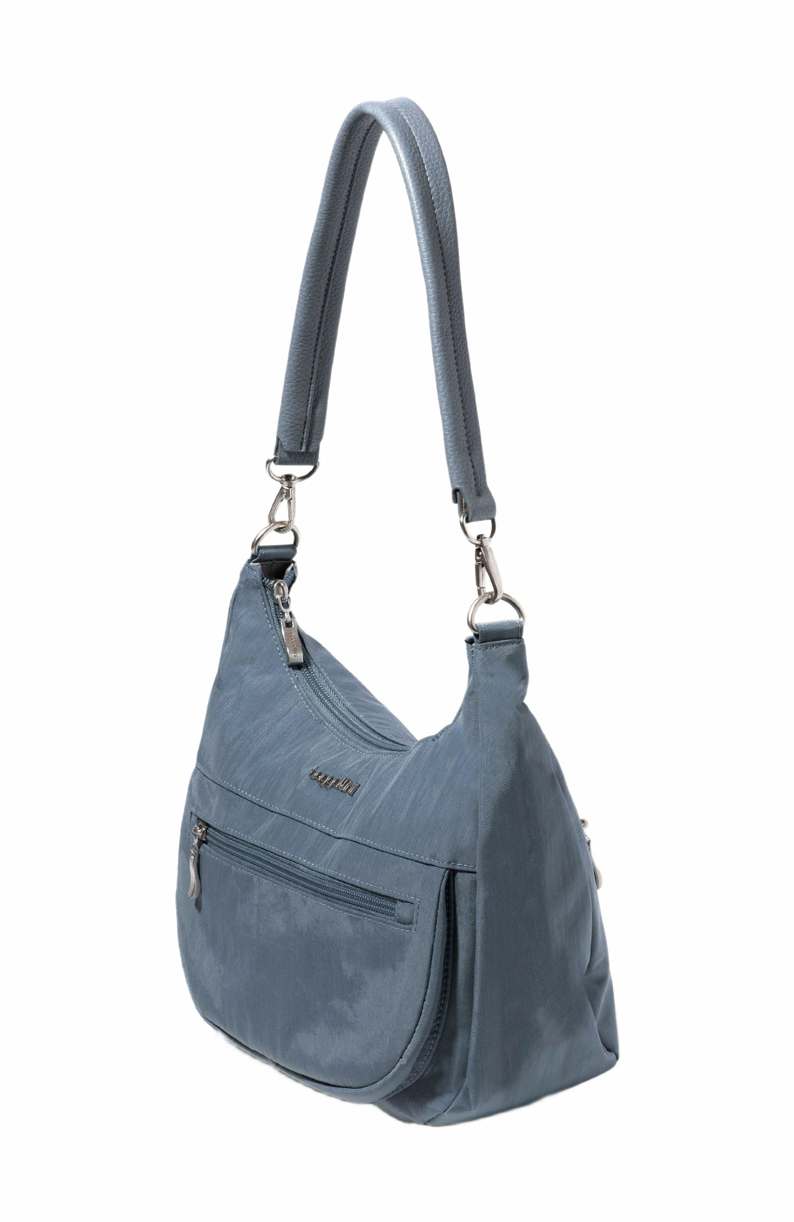 Modern Pocket Half Moon Shoulder Bag, Alternate, color, Mist