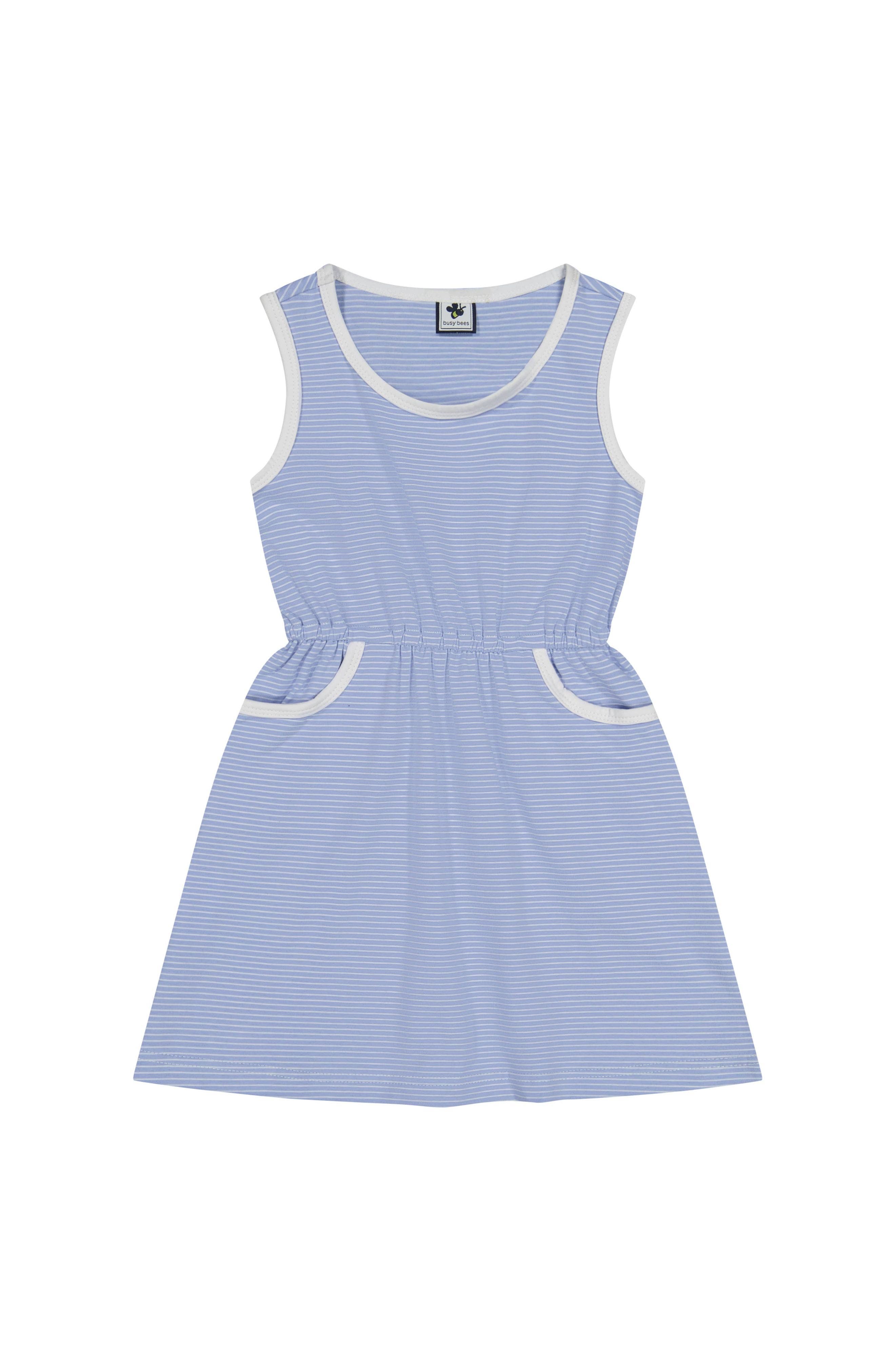 selected Cornflower Blue Mini Stripe